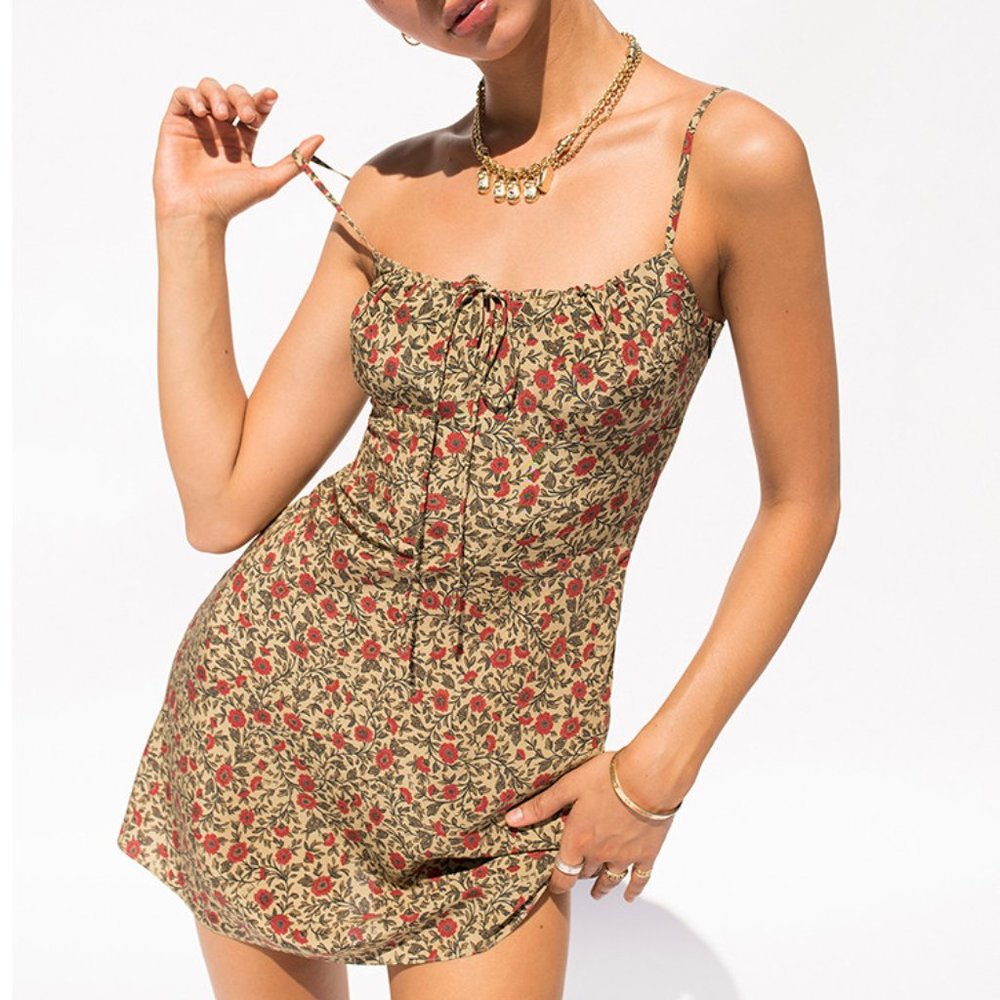 Realisation Par The Inez Mini Dress in Dahlia XS NWT